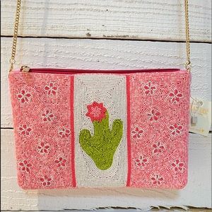 NWT Cactus Clutch